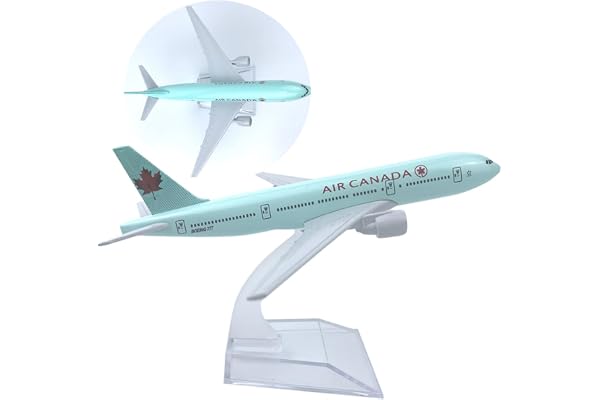 YGCHEN Avion Modèle Alliage 777 Air Canada 1/400 Diecast Avion Modèle avec Support Miniature Collection Jouet Modélisme d'avion