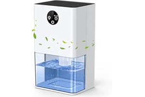 FINADE Deumidificatore Casa 1800 ML, Deumidificatore Portatile Muffa Silenzioso, Spegnimento Automatico, Sbrinamento Automatico,Timer 4/8H per Camera da Letto, Bagno, Ufficio, Luce LED Colorata