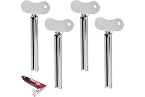 HABNI 4 Pezzi Spremi Tubetti Dentifricio, Spremi Pasta Dentifricio, Toothpaste Squeezer, Pratico, per Crema per Le Mani, Dentifricio, Pigmenti E Senape Prodotti Tubolari