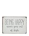 Produktbild Ib Laursen - Metallschild, Schild - Text: Being Happy never goes out of style - 20 x 14 cm