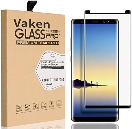 Samsung Note 8 Tempered Glass Screen Protector [Case Friendly] , 3D Curved 9H Glass Film for 6.3" Galaxy Note 8 , Shockproof 100% Touch Sensitivity Bubble Free Note 8 Tempered Glass (Black)