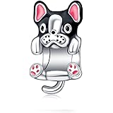 Amuefer Animale Charm Compatibili Bracciale Collana, Argento Sterling Oro Rosa Conchiglia Farfalla Gatto Cane Stitch Ciondolo