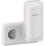 NETGEAR Ripetitore Mesh in Wifi 6 EAX15, amplificatore di segnale wireless AX1800, copertura fino a 100 m2 e 4 stream, porta 