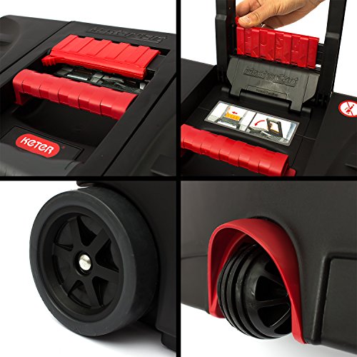 Keter 17186889 Werkzeugbox Pro Serie Mastercart metal latch, Kunststoff, Metallverschlüsse, schwarz / gelb - 8