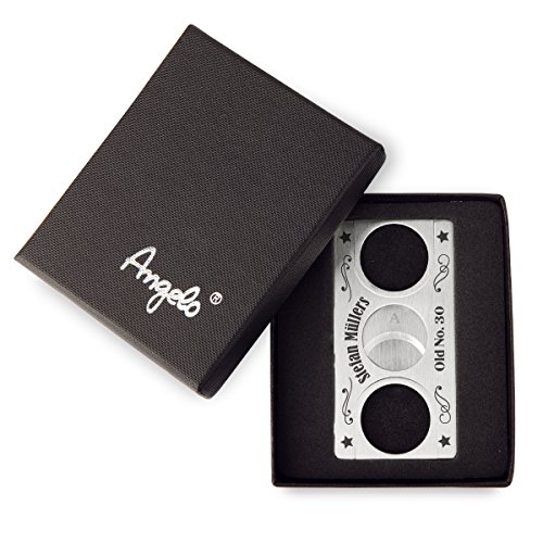 Angelo Zigarrenschneider Scheckkartenformat Abschneider Gravur Geschenk – Old No. - 5