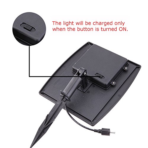 Lixada Solarspots 3 Unterwasser Lampen 18 LED Projektor Unterwasser Scheinwerfer Au?enbeleuchtung - 5