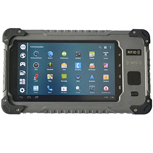 spécifications 7 Inch IP67 Waterproof Dustproof Industrial Quad-core 3G Rugged Tablet PC Built-in 10000mAh Lithium Battery With NFC GPS-Fingerprint Scanner