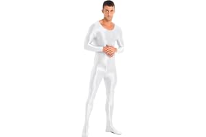 TTAO Helkroppsdräkt för män, helkroppsdräkt, långärmade tanktoppar med leggings, bodysuit, overall, underkläder, sexiga underkläder