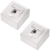 deleyCON 2x CAT 6 Universal Network Socket - 1x RJ45 Port - Shielded - Surface or Flush - 1 Gigabit Ethernet Network - EIA/TI