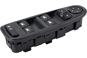 MangWany commande lève-vitre Interrupteur Bouton Panneau de Fenêtre Contrôle 6554.YH pour Citr0en C4 Grand Picass0 2004-2014 6554YH 6554.YH Gauche