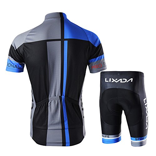 Lixada Männer Atmungsaktiv Kurzarmtrikot MTB Fahrrad Bekleidung - 4