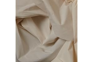 Kt KILOtela - Tessuto di Prova, Tela da Modellistica, Cotone, Prototipi di Abbigliamento, Artigianato, Progetti Creativi, Pittura, Borse, 100 cm Lunghezza x 280 cm Larghezza, Ecru - 1 Metro
