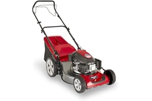 Mountfield SP53 Petrol Lawnmower, Self-Propelled, 51 cm Cutting Width, Easy-to-use, Up to 650m², Includes 60 Litre Grass Collector, Ergonomic soft-grip handlebar
