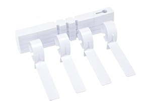 KINGLAKE 300 Pièces Étiquettes Plantes Arbres Fruitiers 2 x 21 cm, Suspendables Potager Jardin Extérieur Plastique-Blanc