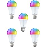 Fonri Akıllı Led Ampul 5'li Set, 9w-titreşimsiz, 16.7 Milyon Renk, Sesli Kontrol, 850'l&uuml;men, Doğal Sarı ve Beyaz Renk, Ambiya