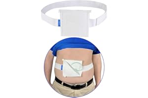 NEPPT G Tube Holder Belt Feeding Tubes Accessories G Tube Covers Peg Tube Gastrostomy Catheter Pd Dialysis Belt Pads Drainage Medical Abdominal Dialysis for Men Women(28"~37")