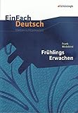 Image de EinFach Deutsch Unterrichtsmodelle: Frank Wedekind: Frühlings Erwachen: Gymnasiale Oberstufe
