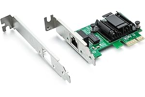 10GTEK 1G Gigabit Desktop PCI-e Network Adapter (NIC) with Intel 82574L Chip | 10/100/1000Mbps Ethernet Network Card | Single Copper RJ45 Port | PCI-e X1 | Compare to Intel EXPI9301CT / EXPI9301CTBLK