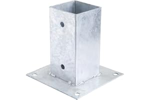 SATURNIA WOLFPACK 8090900 – Support avec ancrage galvanisé pour pergola, 71 x 71 mm