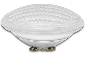 ‎MAXLED, LIGHT IS LED! Maxled, Light is Led! LED Poolbeleuchtung PAR56, 18W Schwimmbad Ersetzt 150W 6500K Weiße Poollampe IP68 Wasserdicht Unterwasser 1800lm Poolscheinwerfe 120° Abstrahlwinkel Schwimmbadlampe 12V AC/DC