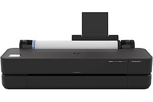 HP DesignJet T250 Stampante per Grandi Formati da 61 cm 5HB06D, Formati supportati da A4 ad A1, velocità 76 Pagine A1 all’Ora, Gigabit Ethernet, USB, Wi-Fi, Garanzia 2 Anni, Edizione 2025, Nero