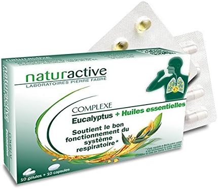 Naturactive Complexe Eucalyptus + Huiles Essentielles 10 Gélules + 10 Capsules