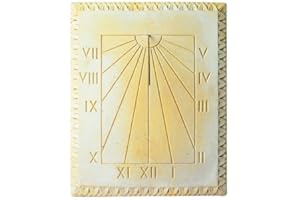 QEM Cadran Solaire Motif Lys Pierre Naturelle 38cmx50cm