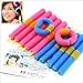 Magic Hairstyle Design Kits - 12XSoft Twisty Foam Benders Twist Safe Hair Dressing Curlers Bendy Curly Rollers Easy to Use