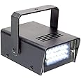 beamz Mini Strobe Light - Compact 10W LED Stroboscope Disco Effect Lighting with Adjustable Flash Rate, Mountable DJ Party Lamp, Ideal for Halloween, DJ Events, Home Parties & Stage Effects