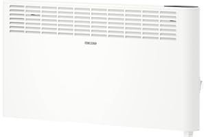STIEBEL ELTRON Convettore da parete CNS 2500 Plus LCD, 2,5 kW per circa 30 m², certificato TÜV, display LCD, timer settimanale, riscaldamento elettrico, a risparmio energetico, bianco, 205858