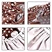 Fletion Fashion Girls Ladies Women's Polka Dot Flower Printed Bathing Cap Satin Cloth + EVA Double Layer Waterproof Elasticated Bath Hat SPA Dry Hair Shower Cap Salon Hair