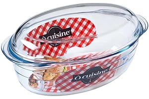 ARC INTERNATIONAL Ôcuisine 4936042 - Cacerola Oval, 3L, color Transparente, 33 x 12 x 20 cm