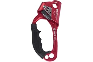 Tiardey Left Hand Ascender Rock Climbing Tree Arborist Rappelling Gear Equipment Rope Clamp for 8-12MM Rope