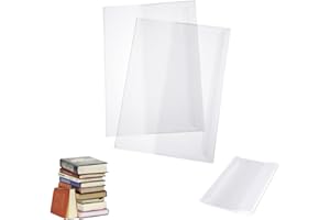 Icelsa 15 Piezas Cubiertas Protectoras Transparentes para Libros de Texto y Cuadernos, Funda A4,