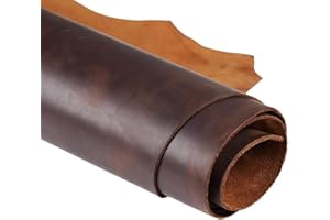 RUIOOMEEP Pièces de Cuir,LanièRes de Cuir Au MèTre-VéRitable Cuir DéCoupé Pour Valises,Papeterie,Sacs de Voyage et Artisanat Couture Main,DéCoration Maison en Cuir de Vachette,Accessoires en Cuir(30x30cm)