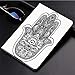 Produktbild Yaoni Hülle für iPad (9,7 Zoll, Modell 2018/2017, 6. / 5. Generation),Hamsa, religiöses Maskottchen im Boho-Chic-Stil,Ultra Slim Cover Schutzhülle PU Lederhülle/mit Auto Sleep Wake Up Funktion