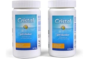 BAYROL Cristal pH - Körnig Spar Set - Cristal PH-Heber 1 kg + pH-Senker 1,5 kg
