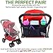 Luxury Buggy Organiser By Lebogner, Stroller Organizer, Stroller Accessories, Universal Black Baby Diaper Pushchair Bag, Stroller Cup Holder, Fits Most Strollers.