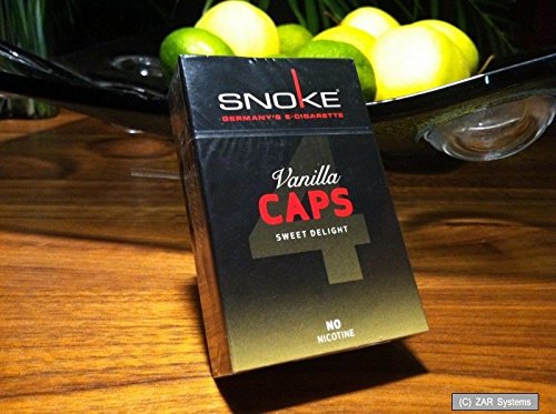 Preisvergleich Produktbild SNOKE Vanilla CAPS ohne Nikotin 4x für E-Zigaretten = 100 herkömmlichen Zigaret.