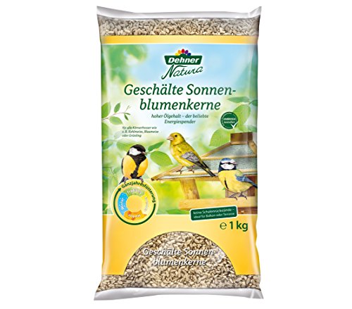 Dehner Natura Wildvogelfutter, geschälte Sonnenblumenkerne, 1 kg