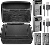 NP-F550 recambio 2600mAh batería: batería de Li-ion recargable DC 7.4V con la célula superior; Pack de batería reemplazo para Sony NP-F550/570/530; Protección del cortocircuito y protección del cargo excesivo