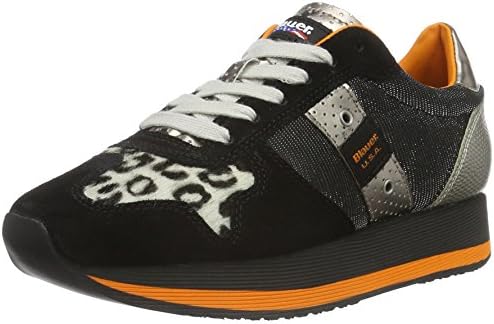 Blauer USA Women’s WOFASRUN Low-Top Sneakers Black Size: 4