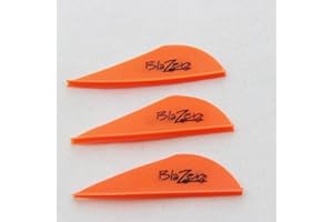 Mangobuy 50PCS Archery 2" Blazer Vane Arrow TPU Fletching Vane for Hunting