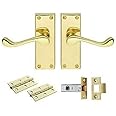 Carlisle Brass GK002EB/INTB Contract Victorian Scroll Latch Pack, 118 X 40 mm