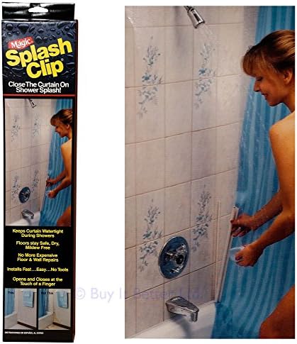 Shower Curtain Clip Bathroom Hard To Find Easy To Fit Magic USA Brand 450mm Long