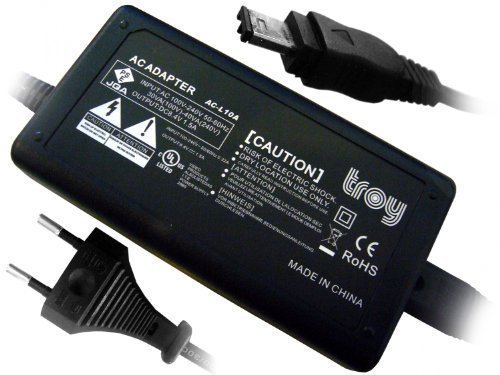 Troy-Netzteil-Adapter Ladegerät für Sony AC-L15A, AC-L15B für Mavica und TRV Serien (nicht alle)