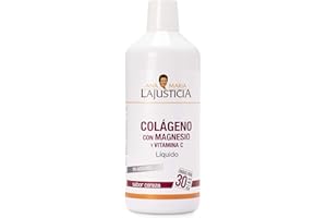 ANA MARÍA LAJUSTICIA Ana Maria Lajusticia - Colágeno con magnesio y vitamina c – 1 litro (sabor cereza) articulaciones fuertes y piel tersa. Regenerador de tejidos con colágeno hidrolizado. Envase para 30 días.