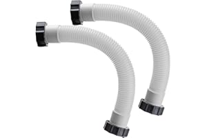 JAYRUIT Pool Sand Filter Pump Hose, Flexible Polyethylene Replacement Hose for 16 Inch Pool Sand Filter Pump(2PACK)