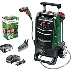 Nettoyeur pour extérieur sans-fil Bosh - Fontus (Livré avec 1 batterie 18V - 2,5Ah, 15 bar, réservoir de 15L, emballage carton)