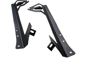 AUXTINGS barra de luz LED recta de 52 pulgadas soportes de montaje sobre parabrisas lámparas en un soporte de montaje de pilar para Wrangler JK 2007-2017